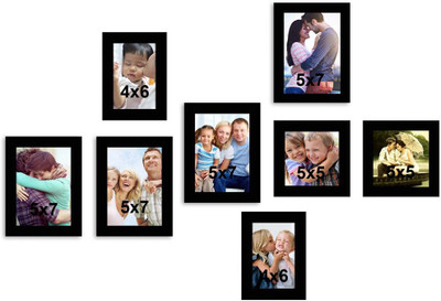 

MakeHomeHappy MDF Photo Frame(Black, 8 Photos)
