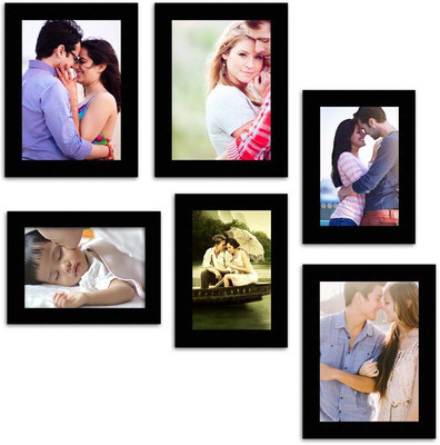 

MakeHomeHappy MDF Photo Frame(Black, 6 Photos)