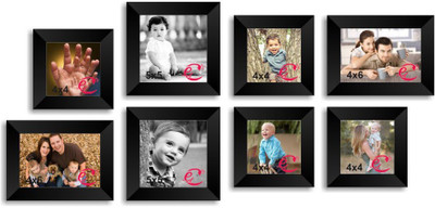 

eCraftIndia Wood Photo Frame(Black, 8 Photos)