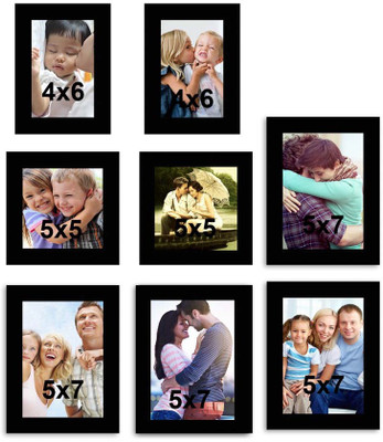 

MakeHomeHappy MDF Photo Frame(Black, 8 Photos)