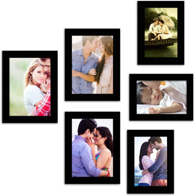 

MakeHomeHappy MDF Photo Frame(Black, 6 Photos)