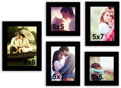 

MakeHomeHappy MDF Photo Frame(Black, 5 Photos)