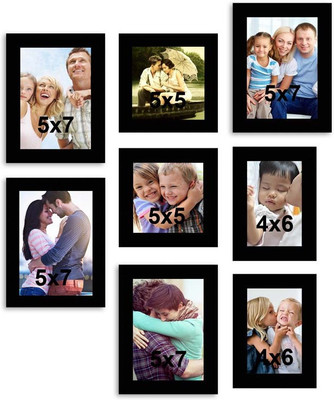 

MakeHomeHappy MDF Photo Frame(Black, 8 Photos)