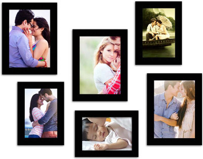 

MakeHomeHappy MDF Photo Frame(Black, 6 Photos)
