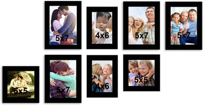 

MakeHomeHappy MDF Photo Frame(Black, 8 Photos)