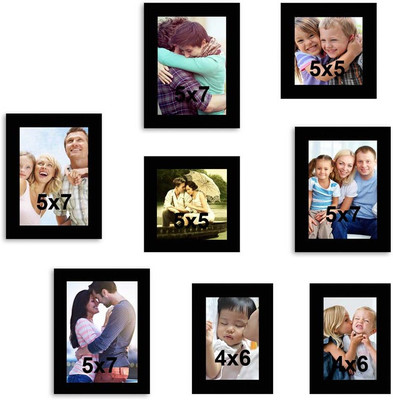 

MakeHomeHappy MDF Photo Frame(Black, 8 Photos)