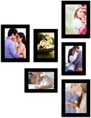 

MakeHomeHappy MDF Photo Frame(Black, 6 Photos)