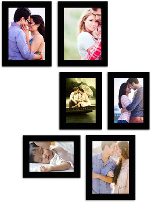 

MakeHomeHappy MDF Photo Frame(Black, 6 Photos)