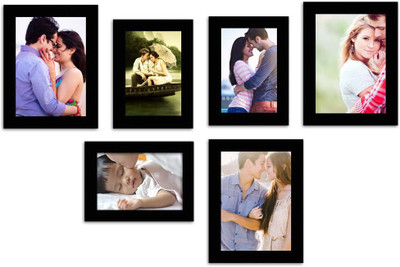 

MakeHomeHappy MDF Photo Frame(Black, 6 Photos)