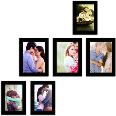 

MakeHomeHappy MDF Photo Frame(Black, 6 Photos)
