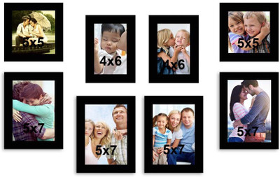 

MakeHomeHappy MDF Photo Frame(Black, 8 Photos)
