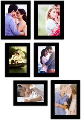 

MakeHomeHappy MDF Photo Frame(Black, 6 Photos)