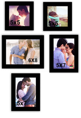 

MakeHomeHappy MDF Photo Frame(Black, 5 Photos)