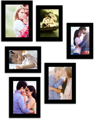 

MakeHomeHappy MDF Photo Frame(Black, 6 Photos)