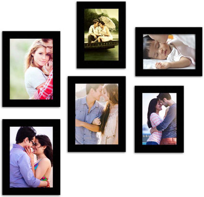 

MakeHomeHappy MDF Photo Frame(Black, 6 Photos)