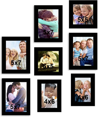 

MakeHomeHappy MDF Photo Frame(Black, 8 Photos)
