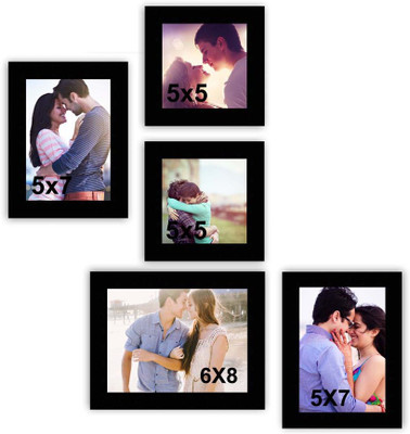 

MakeHomeHappy MDF Photo Frame(Black, 5 Photos)