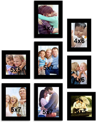 

MakeHomeHappy MDF Photo Frame(Black, 8 Photos)