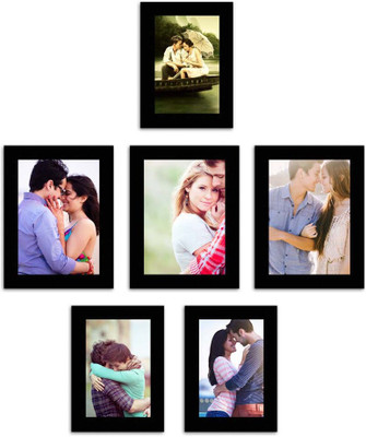 

MakeHomeHappy MDF Photo Frame(Black, 6 Photos)