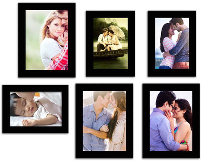 

MakeHomeHappy MDF Photo Frame(Black, 6 Photos)