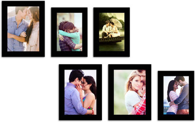 

MakeHomeHappy MDF Photo Frame(Black, 6 Photos)