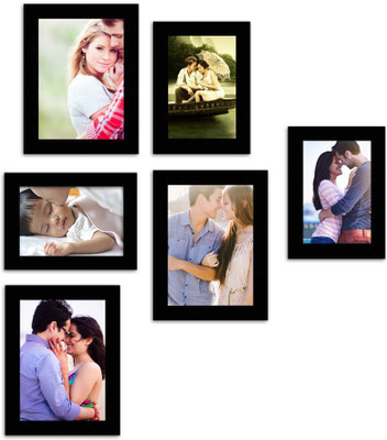 

MakeHomeHappy MDF Photo Frame(Black, 6 Photos)