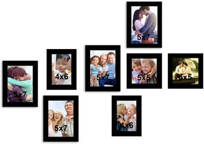 

MakeHomeHappy MDF Photo Frame(Black, 8 Photos)