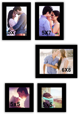 

MakeHomeHappy MDF Photo Frame(Black, 5 Photos)