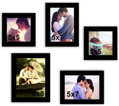 

MakeHomeHappy MDF Photo Frame(Black, 5 Photos)
