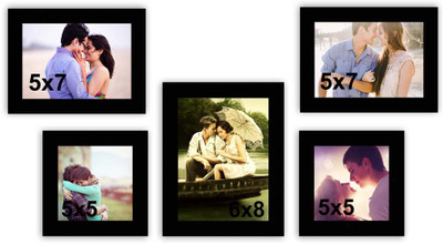 

MakeHomeHappy MDF Photo Frame(Black, 5 Photos)