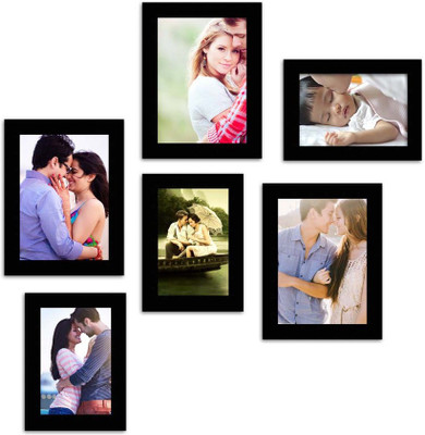 

MakeHomeHappy MDF Photo Frame(Black, 6 Photos)