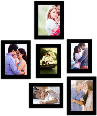 

MakeHomeHappy MDF Photo Frame(Black, 6 Photos)
