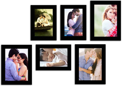 

MakeHomeHappy MDF Photo Frame(Black, 6 Photos)