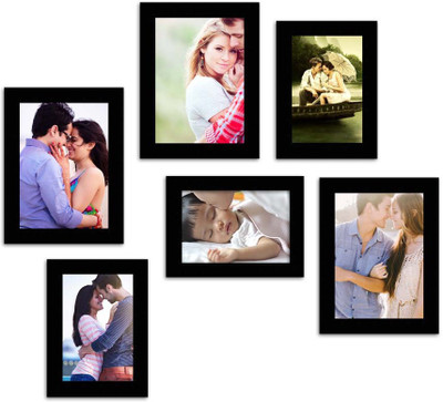 

MakeHomeHappy MDF Photo Frame(Black, 6 Photos)