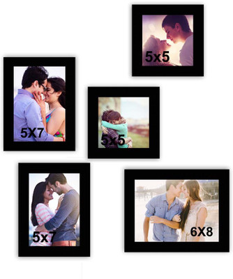 

MakeHomeHappy MDF Photo Frame(Black, 5 Photos)