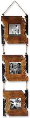 

Craftspoint Wood Photo Frame(Multicolor, 3 Photos)