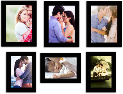 

MakeHomeHappy MDF Photo Frame(Black, 6 Photos)
