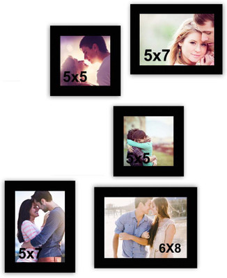 

MakeHomeHappy MDF Photo Frame(Black, 5 Photos)