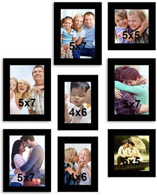 

MakeHomeHappy MDF Photo Frame(Black, 8 Photos)