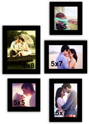 

MakeHomeHappy MDF Photo Frame(Black, 5 Photos)