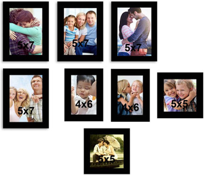 

MakeHomeHappy MDF Photo Frame(Black, 8 Photos)