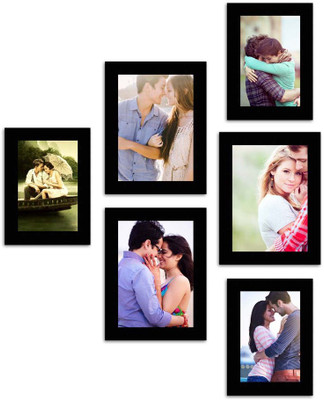 

MakeHomeHappy MDF Photo Frame(Black, 6 Photos)