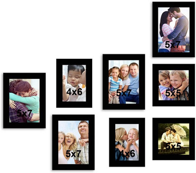 

MakeHomeHappy MDF Photo Frame(Black, 8 Photos)