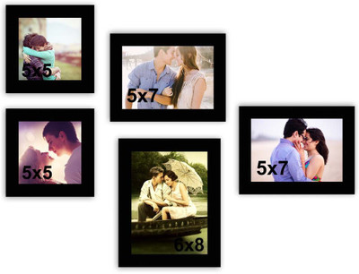 

MakeHomeHappy MDF Photo Frame(Black, 5 Photos)