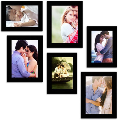 

MakeHomeHappy MDF Photo Frame(Black, 6 Photos)