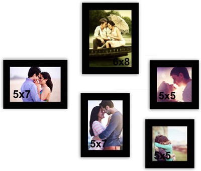 

MakeHomeHappy MDF Photo Frame(Black, 5 Photos)