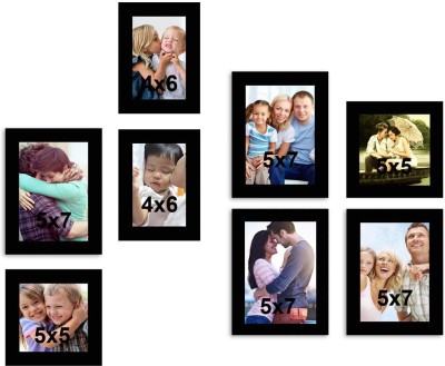 

MakeHomeHappy MDF Photo Frame(Black, 8 Photos)