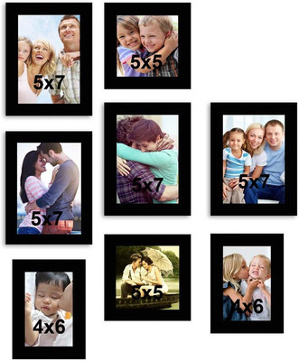 

MakeHomeHappy MDF Photo Frame(Black, 8 Photos)