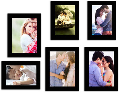 

MakeHomeHappy MDF Photo Frame(Black, 6 Photos)