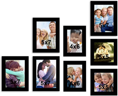 

MakeHomeHappy MDF Photo Frame(Black, 8 Photos)